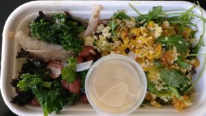 Takeaway mixed salad, all vegan at Small Graces in Footscray