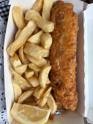 Banana blossom and chips  at Sutton and Sons in North London