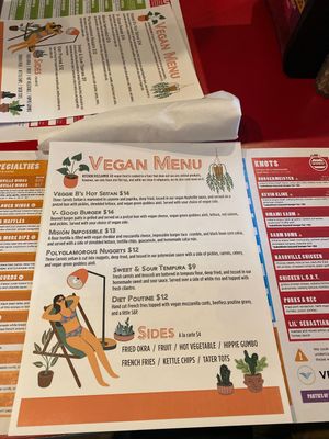 Not sure when this started, but they have a vegan menu now   at Big Lug Canteen in Indianapolis
