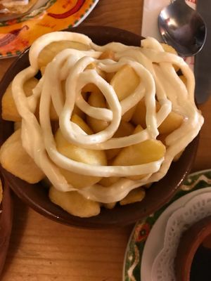 Patatas mayonnaise  at Tapas Tree in Bradford