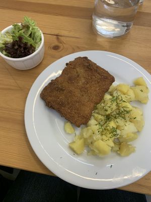 vegan cutlet with potatoes  #Veganuary at Fresh Kitchen in Lublin