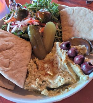 Hummus appetizer   at Sound Bites Grill in Sedona