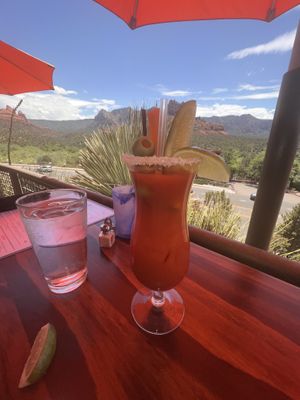 Vegan bloody  at Sound Bites Grill in Sedona