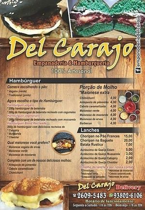 Vegan menu at Del Carajo Gourmet in Sao Paulo