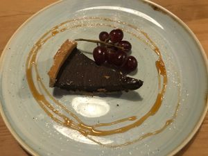 Chocolate tart at The Rose and Crown in Kings Langley