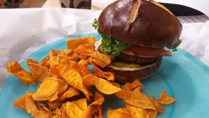 Beyond burger at Epic Deli in Mchenry