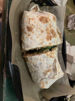 Vegan burrito   at Flaco's Tacos - Chicago Ave in Chicago