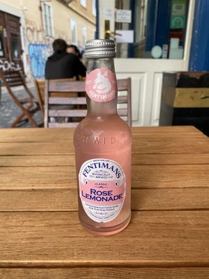 rose lemonade  at Abi Falafel in Ljubljana
