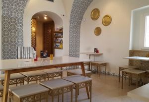 inside view at Abi Falafel in Ljubljana