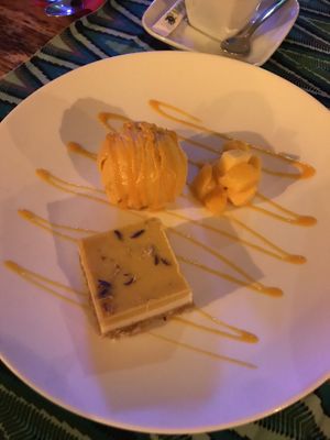 mango dessert at Restaurant Rosa's in Sittard