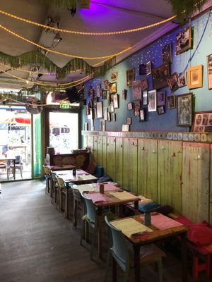 Inside seating area at Restaurant Rosa's in Sittard