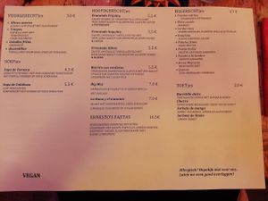 Vegan Menu at Restaurant Rosa's in Sittard