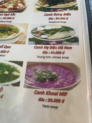 Menu pic   at Amitaba 2 in Ho Chi Minh City