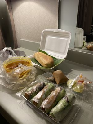 GrabFood delivery for dinner at Amitaba 2 in Ho Chi Minh City