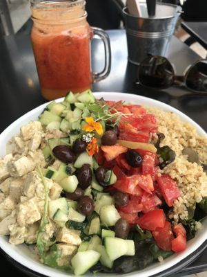 Greek bowl at Eight - The Health Lounge in Lisbon