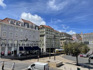 View from upstairs seating area  at Eight - The Health Lounge in Lisbon