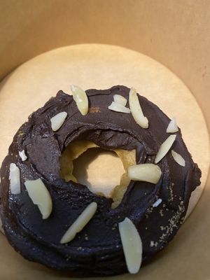 Donut with chocolate  at Eight - The Health Lounge in Lisbon
