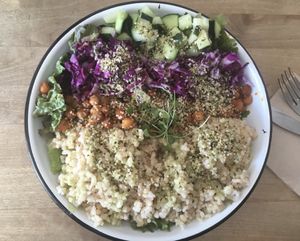 Extragarbanza bowl at Eight - The Health Lounge in Lisbon