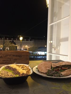 OUr view, our moment ;) at Eight - The Health Lounge in Lisbon