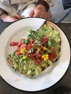 Avocado on toast at Eight - The Health Lounge in Lisbon