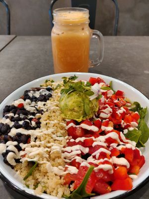 Bean power and immune booster drink at Eight - The Health Lounge in Lisbon