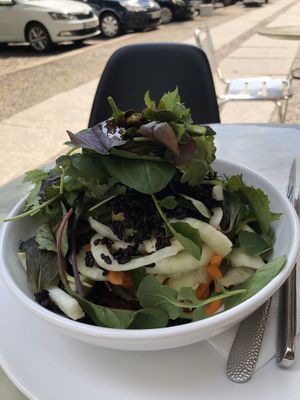 Healthy fennel salad at Superfoods & Organic Liquids - Schluterstrasse in Berlin