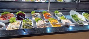 Buffet de saladas at Prato Verde in Porto Alegre