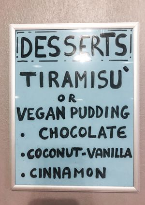 Vegan Desserts  at Bouganville Pizzeria in Ao Nang