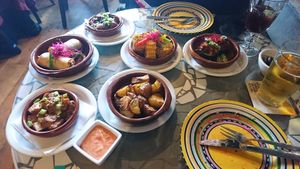 Various warm tapas at Gaudi's in Amersfoort