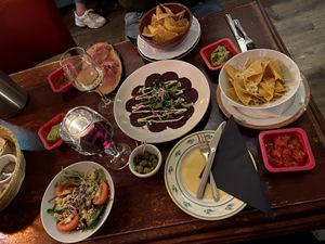 Vegan tapas menu  at Gaudi's in Amersfoort