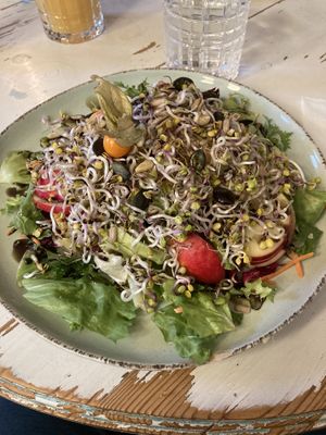 Bread with avokado ( boring )  at Anna's Cafe in Lueneburg