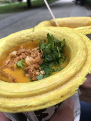 Sweet potato soup  at Soup Culture in Wroclaw