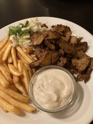 Vegan kebab at Střecha in Prague