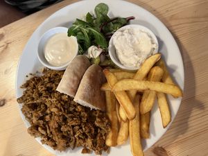 Kebab Teller  at Střecha in Prague