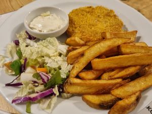 Fried cheese at Střecha in Prague