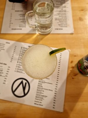 frozen margarita at Střecha in Prague