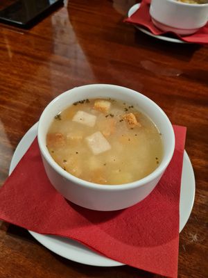 Garlic soup - you must try at Střecha in Prague