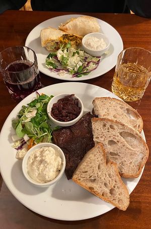 Žebříčky and kebab  at Střecha in Prague