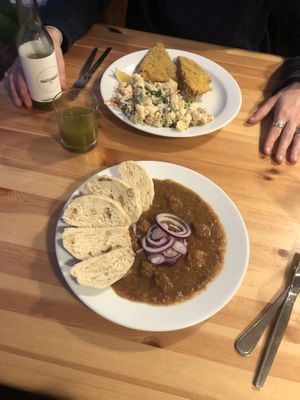 delish food  at Střecha in Prague