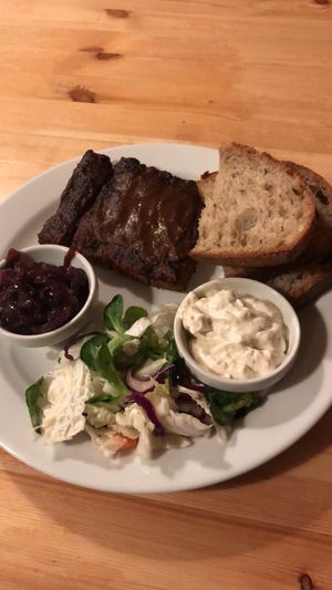 vegan ribs  at Střecha in Prague