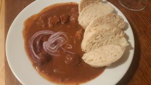 Goulash at Střecha in Prague