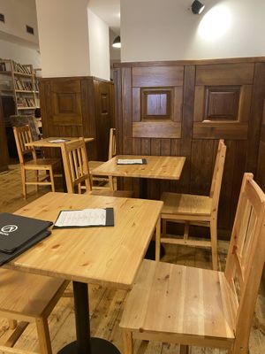 Seating   at Střecha in Prague