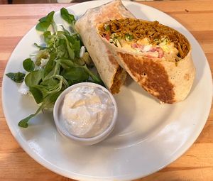 Kebab wrap  at Střecha in Prague