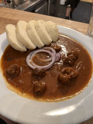 Goulash   at Střecha in Prague