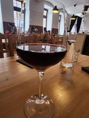 The restaurant is licensed. at Střecha in Prague