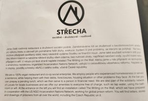 Idea behind the restaurant at Střecha in Prague