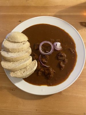 Goulash  at Střecha in Prague