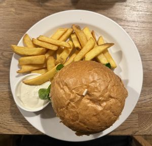 Chilli burger  at Střecha in Prague
