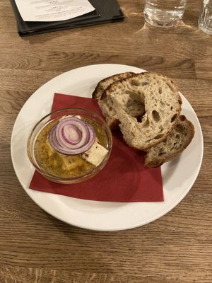 Tofu Pickled In Oil with Bread - 9.5/10  at Střecha in Prague