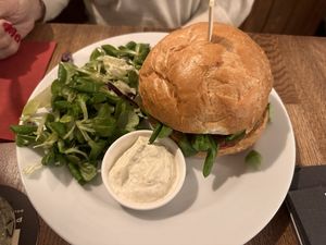 Burger  at Střecha in Prague